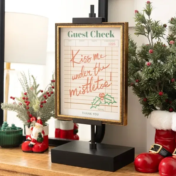 Kirklands Mistletoe Guest Check Wall Plaque 65998647 Kirklands Mistletoe Guest Check Wall Plaque 65998647 - Image 1