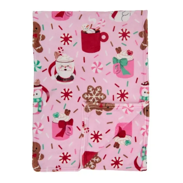 Kirklands Christmas Plush Throw 33592576 Kirklands Christmas Plush Throw 33592576 - Image 1