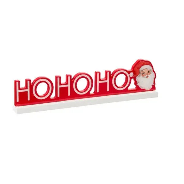 Kirklands Ho Ho Ho with Holly Santa Tabletop 13331832 Kirklands Ho Ho Ho with Holly Santa Tabletop 13331832 - Image 1
