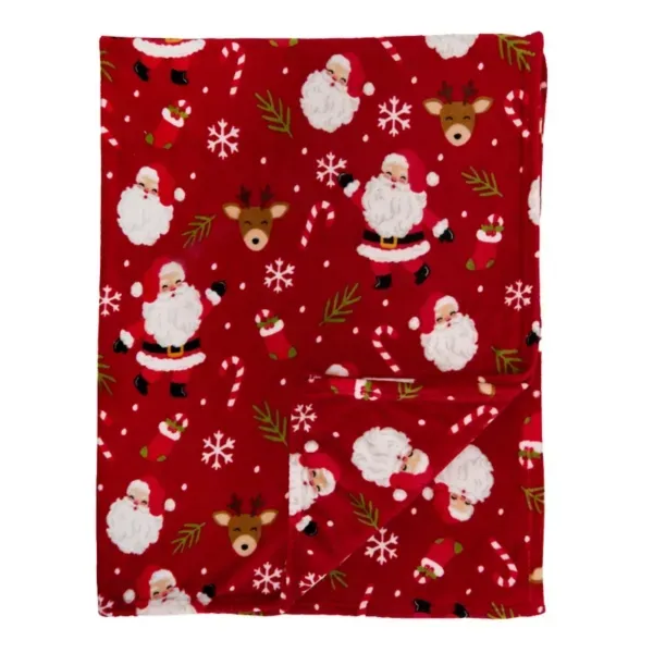 Kirklands Santa Plush Throw 78388586 Kirklands Santa Plush Throw 78388586 - Image 1