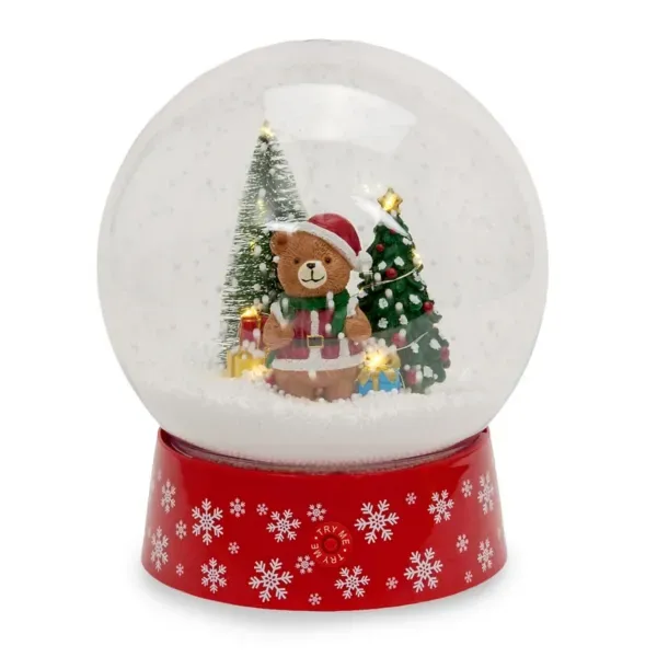 Kirklands Tabletop LED Snowglobe with Bear 28381754 Kirklands Tabletop LED Snowglobe with Bear 28381754 - Image 1