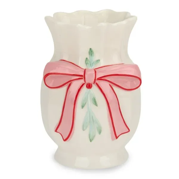 Kirklands Vase with Bow 35973636 Kirklands Vase with Bow 35973636 - Image 1