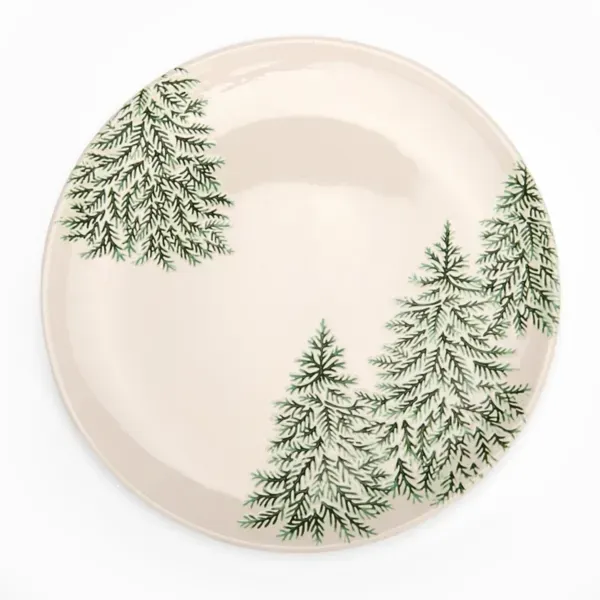 Kirklands Evergreen Trees Embossed Dinner Plate 41152488 Kirklands Evergreen Trees Embossed Dinner Plate 41152488 - Image 1