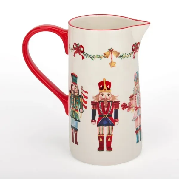 Kirklands Holly Nutcracker Christmas Pitcher 11614384 Kirklands Holly Nutcracker Christmas Pitcher 11614384 - Image 1