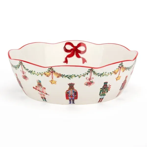 Kirklands Jolly Nutcracker Christmas Serving Bowl 26124317 Kirklands Jolly Nutcracker Christmas Serving Bowl 26124317 - Image 1