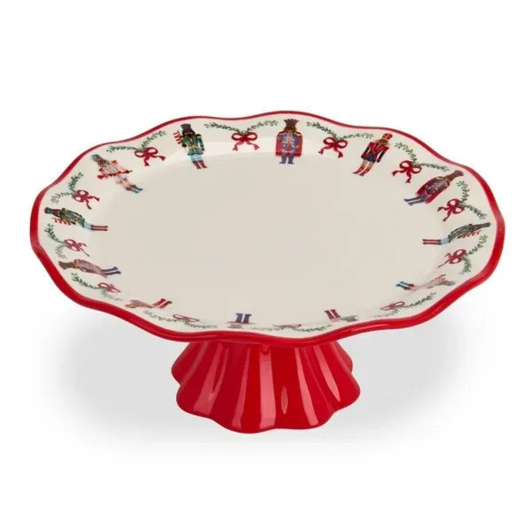 Kirklands Jolly Nutcracker Wavy Cake Stand 89475624 Kirklands Jolly Nutcracker Wavy Cake Stand 89475624 - Image 1
