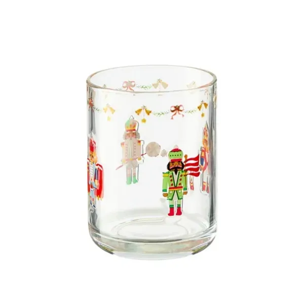 Kirklands Jolly Wavy Nutcracker Double Old Fashioned Glass 72447625 Kirklands Jolly Wavy Nutcracker Double Old Fashioned Glass 72447625 - Image 1