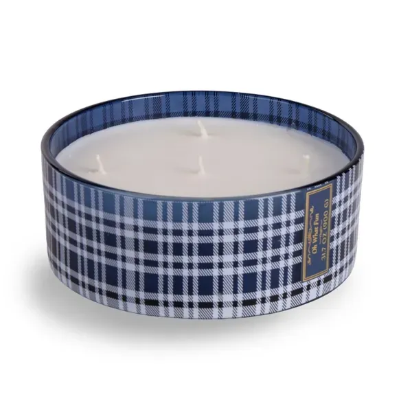 Kirklands Oh What Fun 31.7oz Plaid Jar Candle 41268841 Kirklands Oh What Fun 31.7oz Plaid Jar Candle 41268841 - Image 1