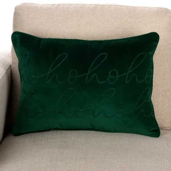 Kirklands Hohoho Threaded Pillow 54183499 Kirklands Hohoho Threaded Pillow 54183499 - Image 1