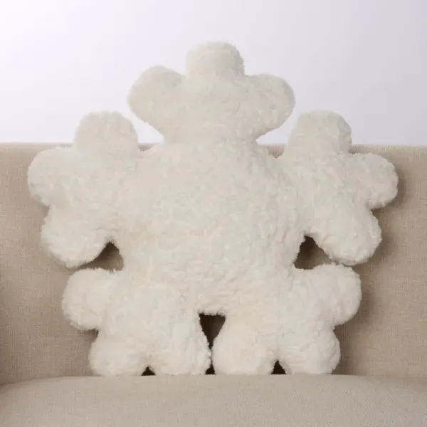 Kirklands Snowflake Pillow 91281189 Kirklands Snowflake Pillow 91281189 - Image 1