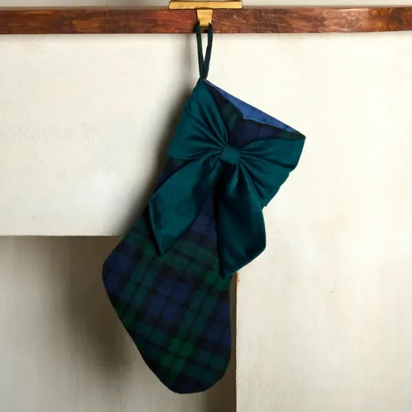Kirklands Christmas Plaid Stocking 39176659 Kirklands Christmas Plaid Stocking 39176659 - Image 1