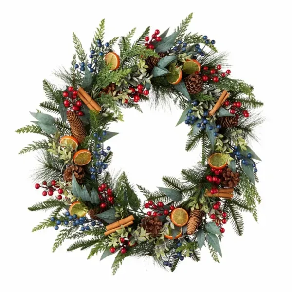 Kirklands Fruit Foliage Wreath 53662235 Kirklands Fruit Foliage Wreath 53662235 - Image 1