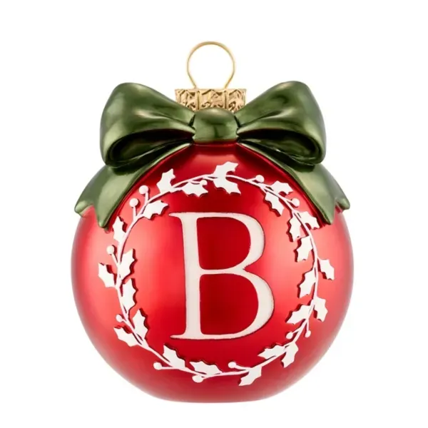 Kirklands Monogram B Ornament 56115914 Kirklands Monogram B Ornament 56115914 - Image 1
