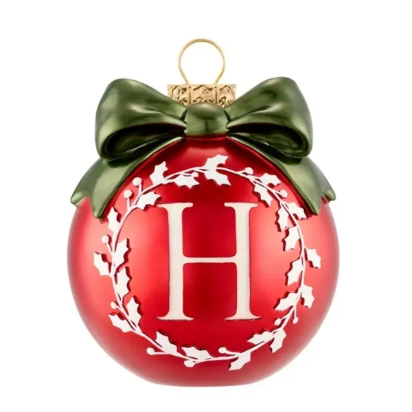Kirklands Monogram H Ornament 32955853 Kirklands Monogram H Ornament 32955853 - Image 1