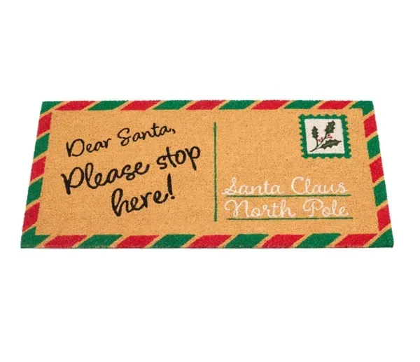 Kirklands Postage Santa Coir Doormat 71575798 Kirklands Postage Santa Coir Doormat 71575798 - Image 1