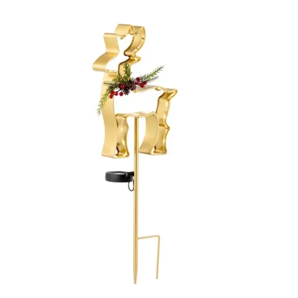 Kirklands Reindeer Stack with Solar LED 44215822 Kirklands Reindeer Stack with Solar LED 44215822 - Image 1