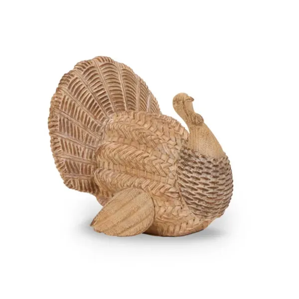 Kirklands Rattan-Look Turkey Figurine 84129888 Kirklands Rattan-Look Turkey Figurine 84129888 - Image 1