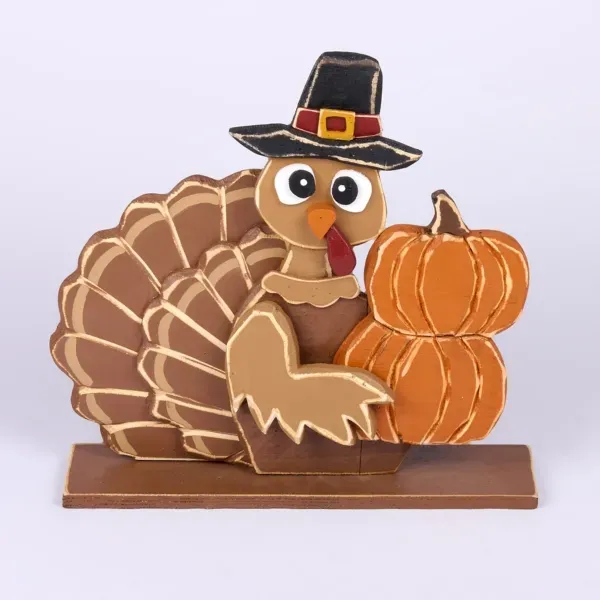 Kirklands Thanksgiving Turkey Wooden Porch Statue 49868114 Kirklands Thanksgiving Turkey Wooden Porch Statue 49868114 - Image 1