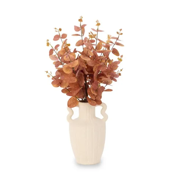 Kirklands Fall Eucalyptus Arrangement with Vase 26731616 Kirklands Fall Eucalyptus Arrangement with Vase 26731616 - Image 1
