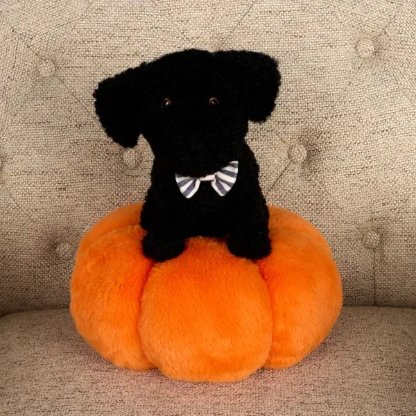 Kirklands Dog in Pumpkin Plush Pillow 68537456 Kirklands Dog in Pumpkin Plush Pillow 68537456 - Image 1