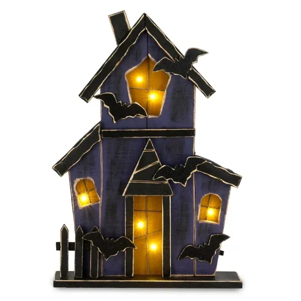 Kirklands LED Wooden Haunted House 81959833 Kirklands LED Wooden Haunted House 81959833 - Image 1