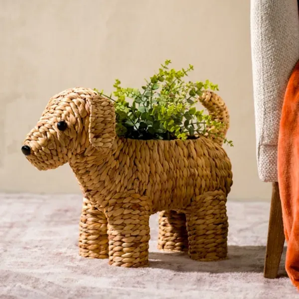 Kirklands Doodle Woven Hyacinth Basket 77187986 Kirklands Doodle Woven Hyacinth Basket 77187986 - Image 1