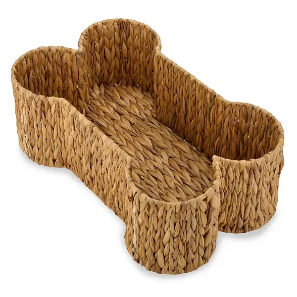Kirklands Natural Hyacinth Dog Bone Basket 33975718 Kirklands Natural Hyacinth Dog Bone Basket 33975718 - Image 1
