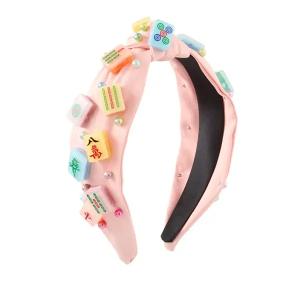 Kirklands Pink Mahjong Tile Knotted Headband 21295334 Kirklands Pink Mahjong Tile Knotted Headband 21295334 - Image 1