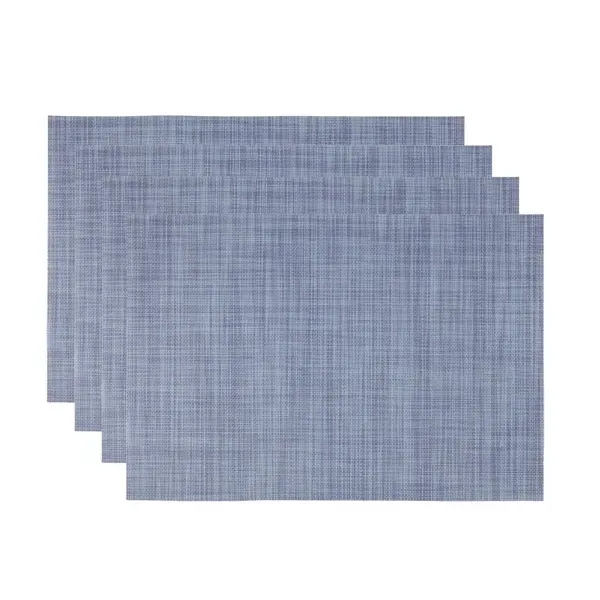 Kirklands Heathered Navy Rectangle Placemats, Set of 4 74368525 Kirklands Heathered Navy Rectangle Placemats, Set of 4 74368525 - Image 1