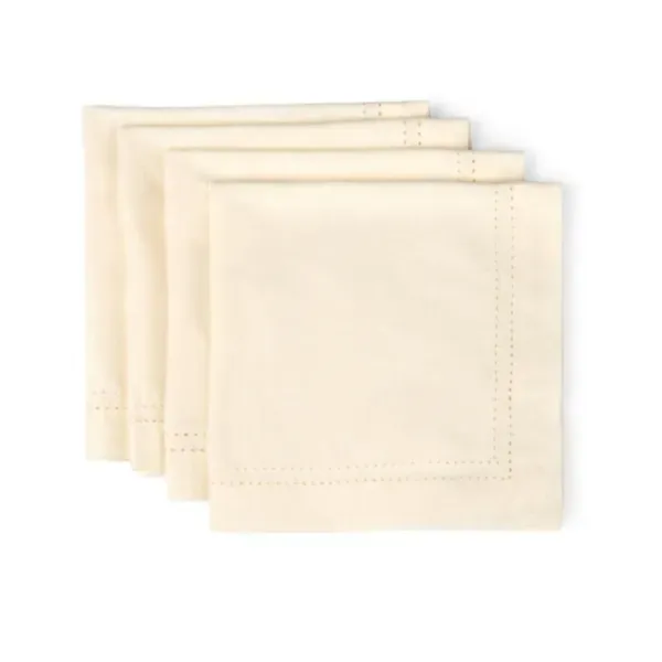Kirklands Ivory Hemstitch Cotton Napkins, Set of 4 38718613 Kirklands Ivory Hemstitch Cotton Napkins, Set of 4 38718613 - Image 1