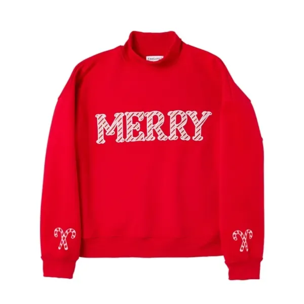 Kirklands Merry Mockneck Sweatshirt Medium 12657885 Kirklands Merry Mockneck Sweatshirt Medium 12657885 - Image 1