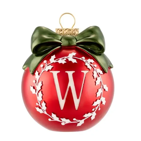 Kirklands Monogram W Ornament 47132973 Kirklands Monogram W Ornament 47132973 - Image 1