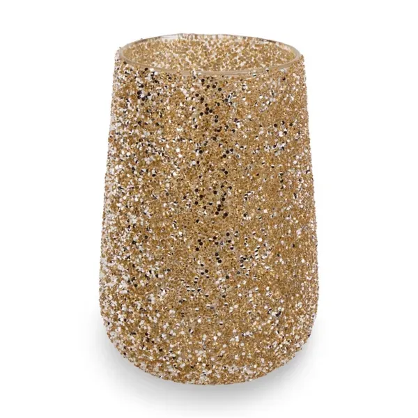 Kirklands Gold Beaded Hurricane, 10.2 in. 55492177 Kirklands Gold Beaded Hurricane, 10.2 in. 55492177 - Image 1