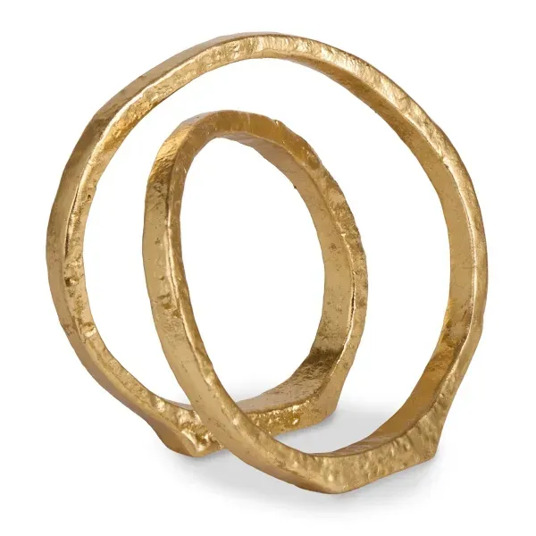 Kirklands Gold Cast Iron Abstract Ring Sculpture 71394681 Kirklands Gold Cast Iron Abstract Ring Sculpture 71394681 - Image 1
