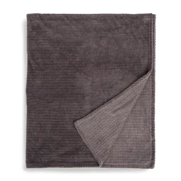 Kirklands Gray Dreamy Plush Ribbed Throw 31517565 Kirklands Gray Dreamy Plush Ribbed Throw 31517565 - Image 1