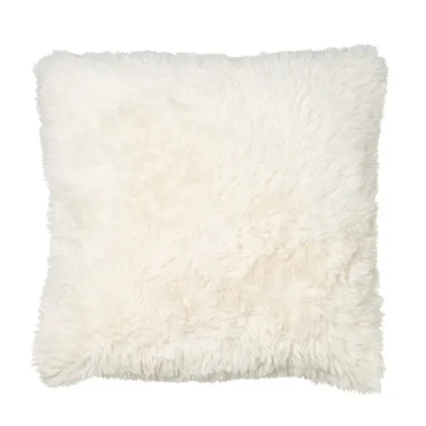Kirklands Ivory Long Pile Faux Fur Pillow, 22 in. 41847958 Kirklands Ivory Long Pile Faux Fur Pillow, 22 in. 41847958 - Image 1