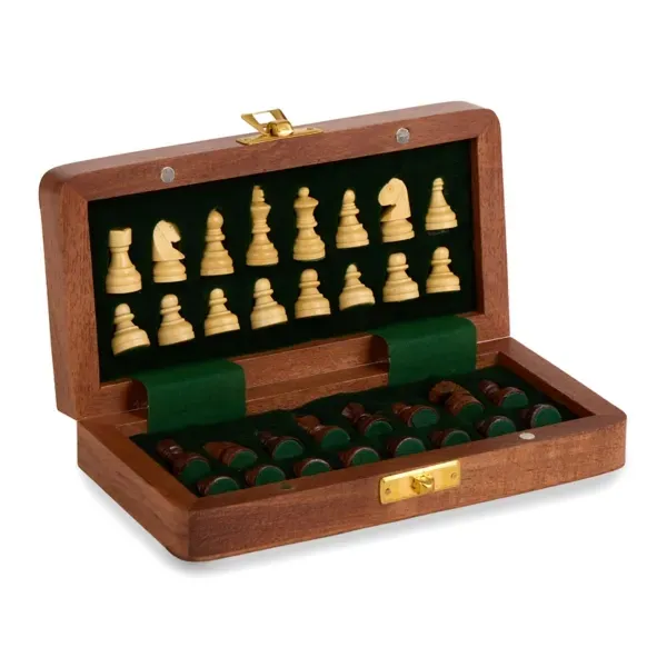 Kirklands Mini Acacia Wood Chess Set 91226954 Kirklands Mini Acacia Wood Chess Set 91226954 - Image 1