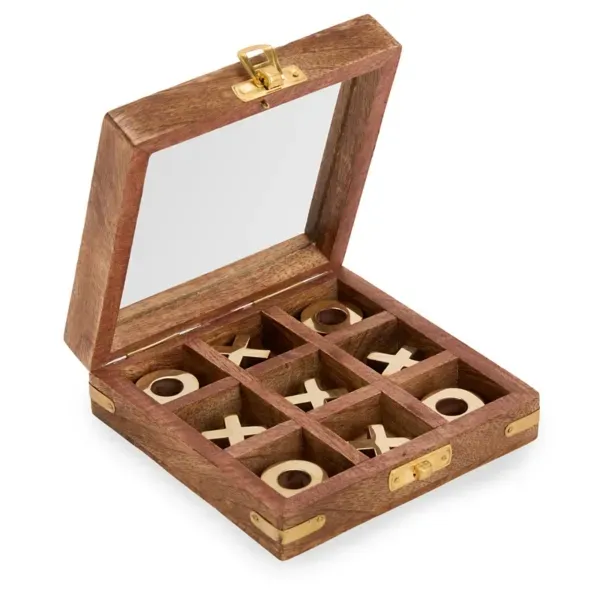 Kirklands Mini Mango Wood Tic Tac Toe Game 59591796 Kirklands Mini Mango Wood Tic Tac Toe Game 59591796 - Image 1